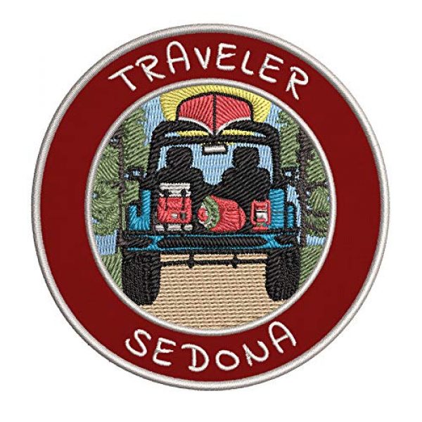 Appalachian Spirit Airsoft Morale Patch 1 Traveler! Sedona Embroidered Premium Patch DIY Iron-on or Sew-on Decorative Badge Emblem Vacation Souvenir Travel Gear Clothes Appliques Wildlife Explore Nature