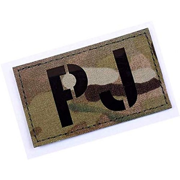 Embroidery Patch Airsoft Morale Patch 2 PJ Pararescue Jumper Military Hook Loop Tactics Morale Reflective IR Patch