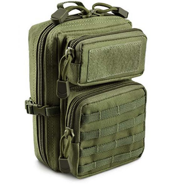 LIVANS Tactical Pouch 1 LIVANS Tactical Molle Utility Pouch, EDC Tool Pouch Tactical Phone Pouches Mini Waist Pouches Medical EDC IFAK Pack Mini Design of 3-Day Assault Backpack