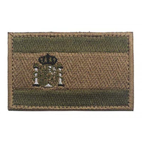 Embroidered Patch Airsoft Morale Patch 1 Spain Spanish Flag 3D Tactical Patch Military Embroidered Morale Tags Badge Embroidered Patch DIY Applique Shoulder Patch Embroidery Gift Patch