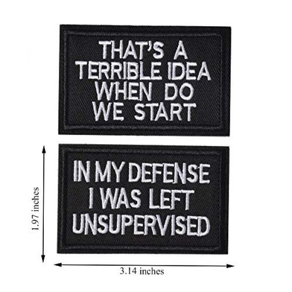 J.CARP Airsoft Morale Patch 5 2 Pieces in My Defense I was Left Unsupervised &That's a Terrible Idea When Do We Start Tactical Military Morale Patch for Tactical Gear