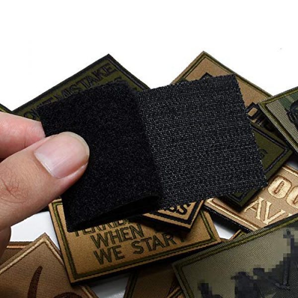 Butie Airsoft Morale Patch 2 Butie 18 Pack Tactical Morale Patches with Hook & Loop, Funny Military Backpack Hat Vest Patch Embroidery Army Badge Set for (RF-65)