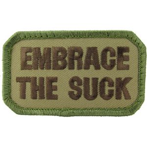 MilSpec Monkey Airsoft Morale Patch 1 Embrace the Suck Morale Patch (Multicam (Arid))