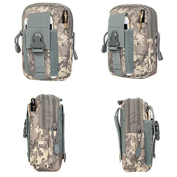 StyleZ Tactical Pouch 4 StyleZ Tactical Molle Pouch Compact EDC Utility Gadget Belt Waist Bag with Cell Phone Holster Holder for iPhone 8 Plus