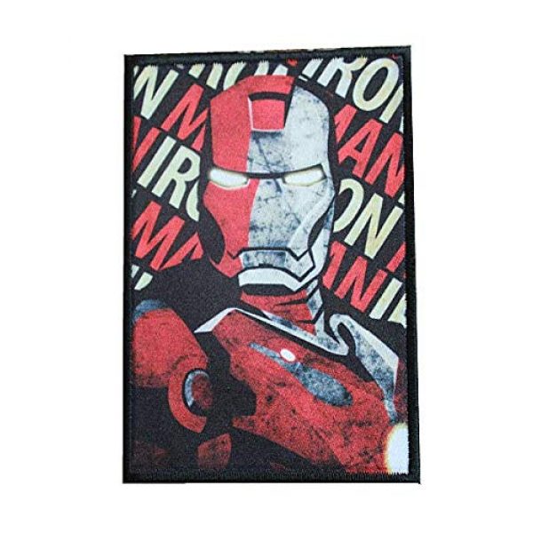 Fine Print Patch Airsoft Morale Patch 1 Iron Man Marvel Comics Military Hook Loop Tactics Morale Patch