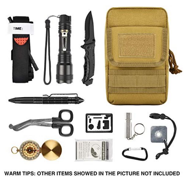 NOOLA Tactical Pouch 3 NOOLA Tactical Molle Pouch 2 Pack Utility Pouch Water-Resistant EDC Pouch