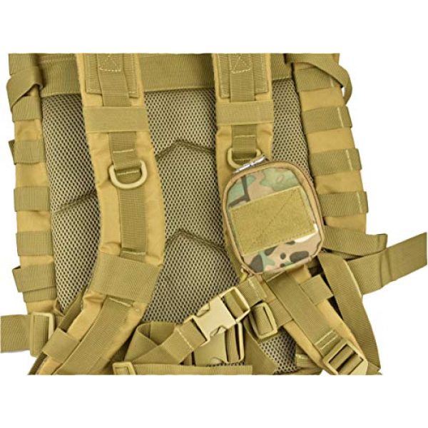 JFFCE Tactical Pouch 5 JFFCE MOLLE Tactical Water Bottle Pouch Outdoor Sport Kettle Carrier Holder Foldable Design Kettle Pouch Belt Bottle Carrier with Metal Clip