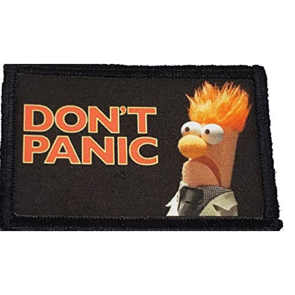 RedheadedTshirts Airsoft Morale Patch 1 Muppets Beaker Don't Panic Morale Patch Funny Tactical Military 2x3"
