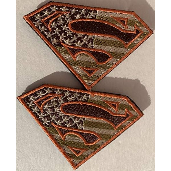 Equinox MR Airsoft Morale Patch 3 Bundle 2 pieces - American Superman large Patches Military Colors