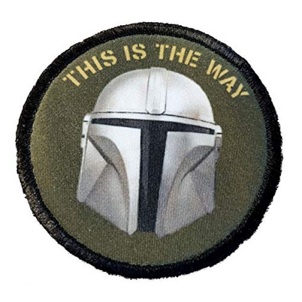 RedheadedTshirts Airsoft Morale Patch 1 This is The Way Mandalorian Morale Patch.
