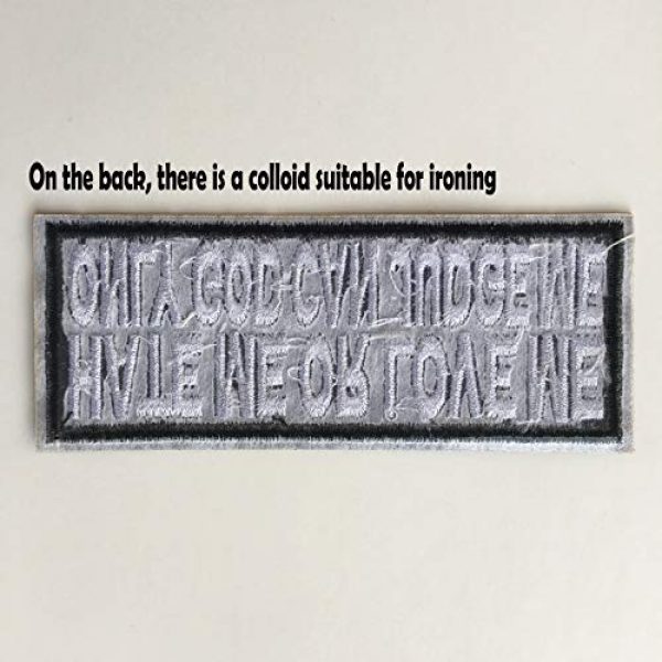 Hng Kiang Hu Airsoft Morale Patch 4 Hate Me Or Love Me Only God Can Judge Me Embroidered Iron On Sew On Morale Funny Patch
