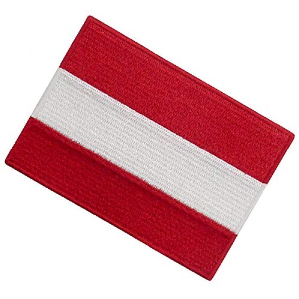 EmbTao Airsoft Morale Patch 4 Austria Flag Patch Embroidered Applique Iron On Sew On Austrian National Emblem
