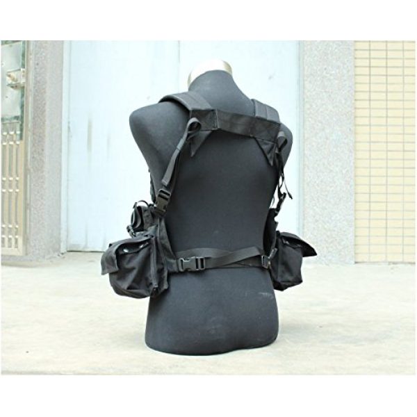 TMC Airsoft Tactical Vest 3 TMC Tactical Combat Army 961A Dark Chest Rig for Airsoft Paintball Mag Magazine