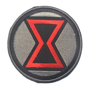 Tactical Embroidery Patch Airsoft Morale Patch 1 Marvel Comics Black Widow Embroidery Patch Military Tactical Morale Patch Badges Emblem Applique Hook Patches for Clothes Backpack Accessories