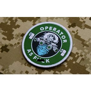 BritKitUSA Airsoft Morale Patch 1 2020 Operator As Fk OAF Nation MARSOC Raiders USMC Woven Morale Patch 3" in Diameter