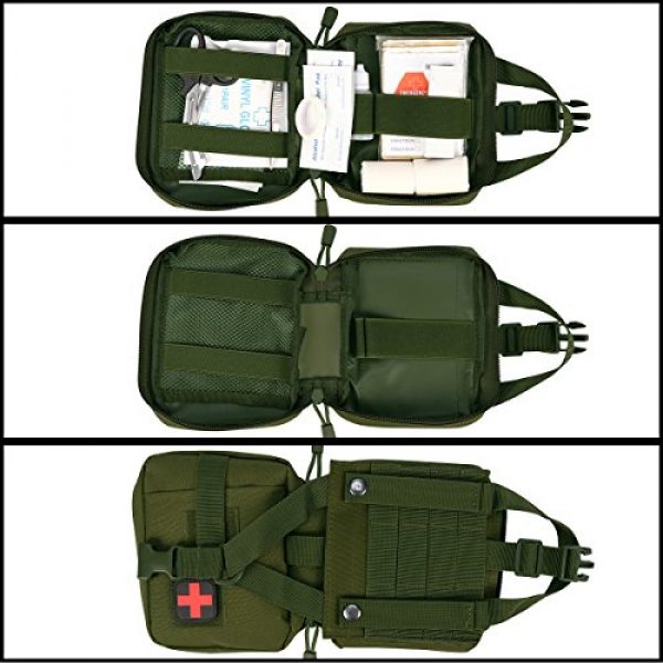 IronSeals Tactical Pouch 3 IronSeals Tactical Molle Pouches Multi-Purpose EDC Nylon Waist Pack Water Bottle Holster Utility Detachable Patches Pouches for Dog Vest Harness