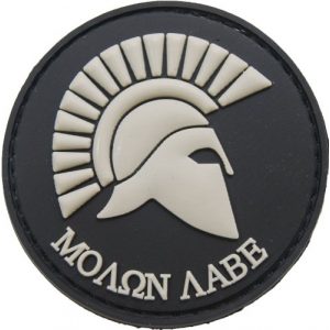 Patch Airsoft Morale Patch 1 Molon Labe Circular rubber morale patch