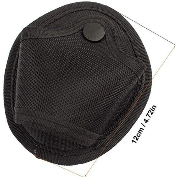 mcjs-silisili Tactical Pouch 2 mcjs-silisili Handcuff Case 2Pcs, Quick Release Handcuff Case Nylon Open Top Handcuff Holder Pouch Fits Chain