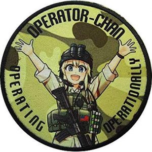 Fine Print Patch Airsoft Morale Patch 1 Girls' Frontline Operator Chan Military Hook Loop Tactics Morale Patch