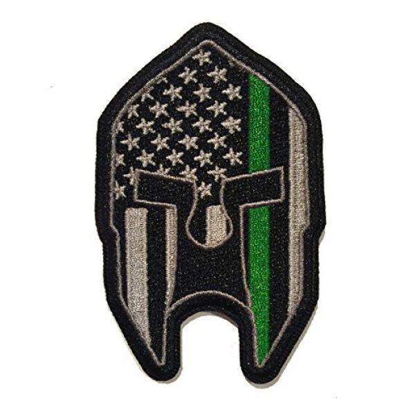Stevens Tactical Shop Airsoft Morale Patch 1 Stevens Tactical Shop Subdued Thin Green Line American Flag Spartan Helmet Patch