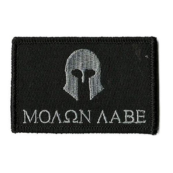 Gadsden and Culpeper Airsoft Morale Patch 1 Molon Labe Tactical Patch - Black by Gadsden and Culpeper