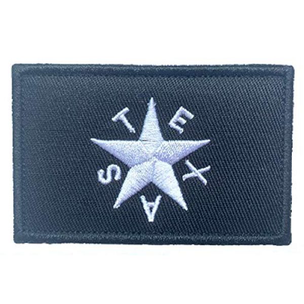 Antrix Airsoft Morale Patch 2 Antrix 2 Pcs Texas Star Tactical Military Embroidered Uniform Emblem Applique Patch Hook and Loop Emblem Patch for Backpacks Caps Hats Vests Bags