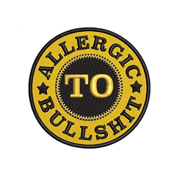 Appalachian Spirit Airsoft Morale Patch 1 Funny Allergic to Bullshit Applique Fastener Iron/Sew On Military Emblem Badge Morale Patch for Backpacks Caps Hats Bags Collection