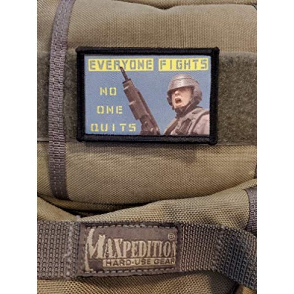 RedheadedTshirts Airsoft Morale Patch 2 Everyone Fights Starship Troopers Tactical Military Morale Patch. Hook and Loop Made in The USA Perfect for Your Rucksack, Pack Bag, Molle Gear, Operator hat or Cap!