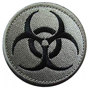 Embroidery Patch Airsoft Morale Patch 1 Resident Evil Biohazard Symbol Zombie Military Hook Loop Tactics Morale Embroidered Patch