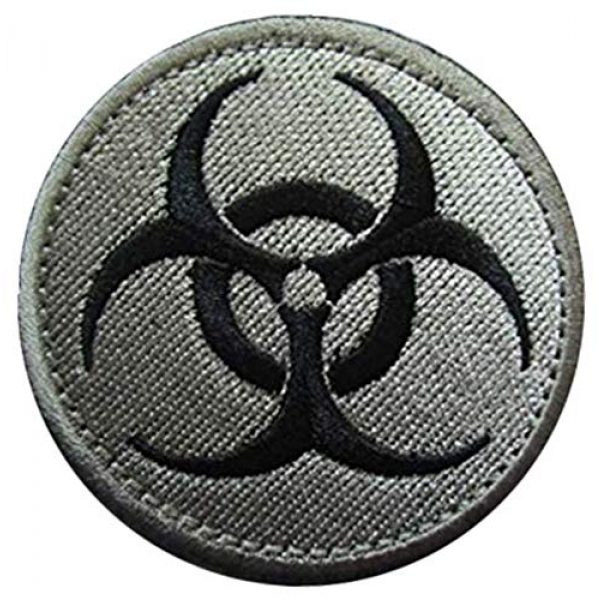 Embroidery Patch Airsoft Morale Patch 1 Resident Evil Biohazard Symbol Zombie Military Hook Loop Tactics Morale Embroidered Patch