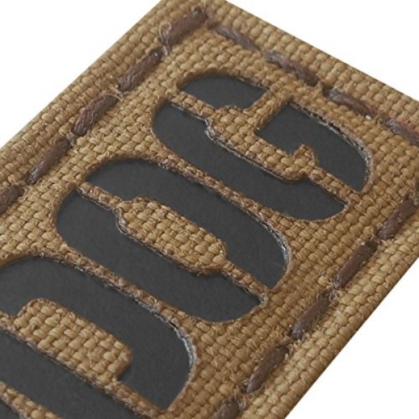 Tactical Freaky Airsoft Morale Patch 3 Sheepdog 1x3.5 Coyote Brown Tan Arid Infrared Name Tape Tab IFF Morale Hook&Loop Patch