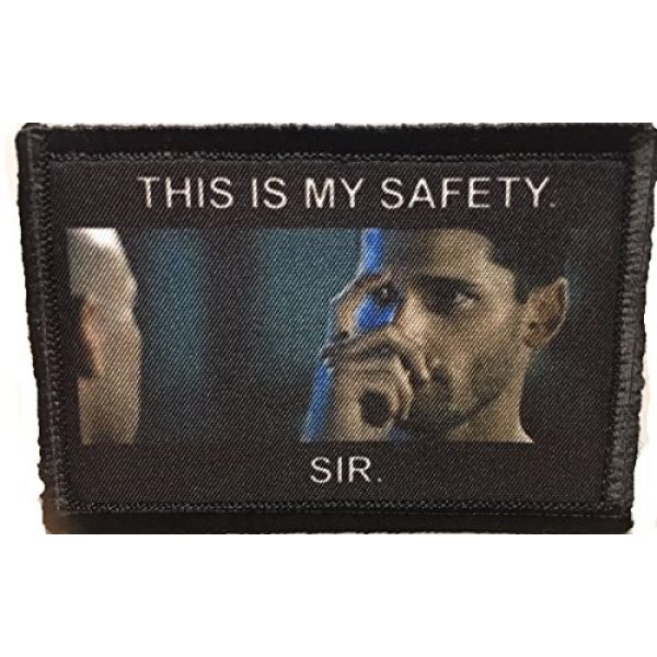 RedheadedTshirts Airsoft Morale Patch 1 This is My Safety Morale Patch Funny Tactical Military. 2x3" Hook and Loop Made in The USA