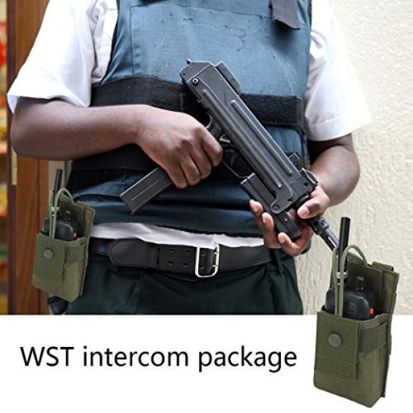 Aoutacc Tactical Pouch 7 Aoutacc Tactical Molle Short Radio Pouch, Nylon Molle Tactical Radio Holster Holder Case for BaoFeng UV-5R UV82 Motorola XTS2500 XTS5000