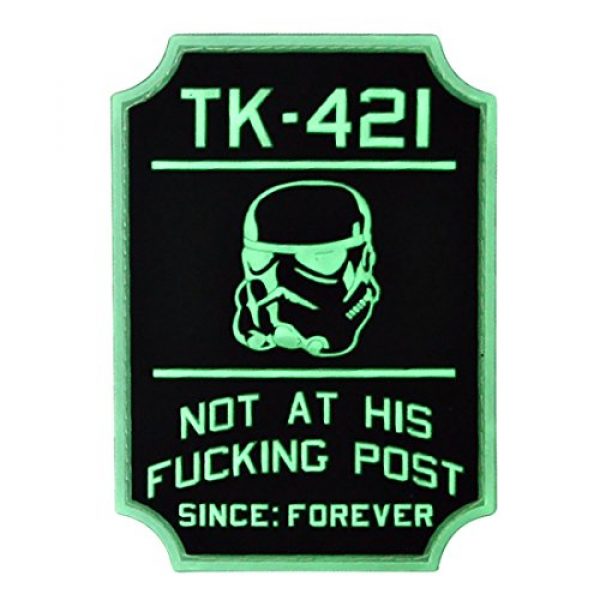 Violent Little Machine Shop Airsoft Morale Patch 1 TK-421 Glow-in-The-Dark Star Wars Morale Patch by Violent Little Machine Shop