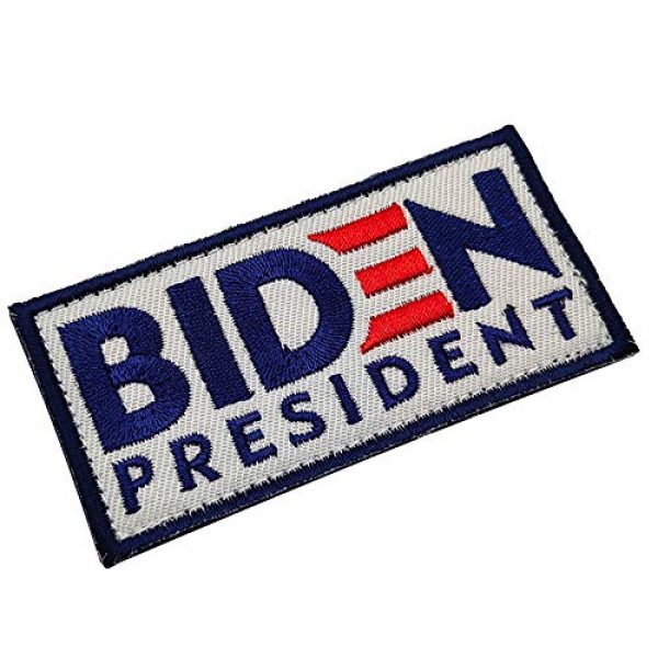 ODSP Airsoft Morale Patch 4 Joe Biden 2020 for President Embroidered Patch, Emblem Tactical Military Morale Funny Badges Decoration DIY Appliques with Fastener Hook and Loop Backing