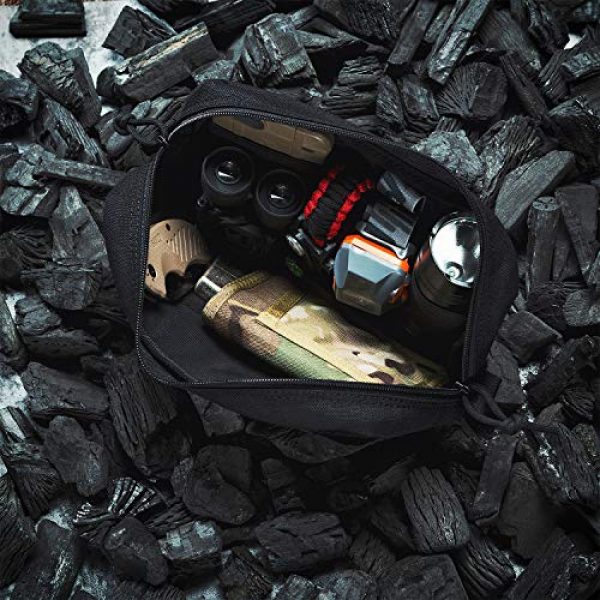 OneTigris Tactical Pouch 6 OneTigris Horizontal Multi-Purpose Pouch with Front Loop Surface and Hook-Backed Webbing