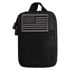 IronSeals Tactical Pouch 1 IronSeals Mini Tactical Molle EDC Compact Pocket Organizer Pouch with US Flag Patch