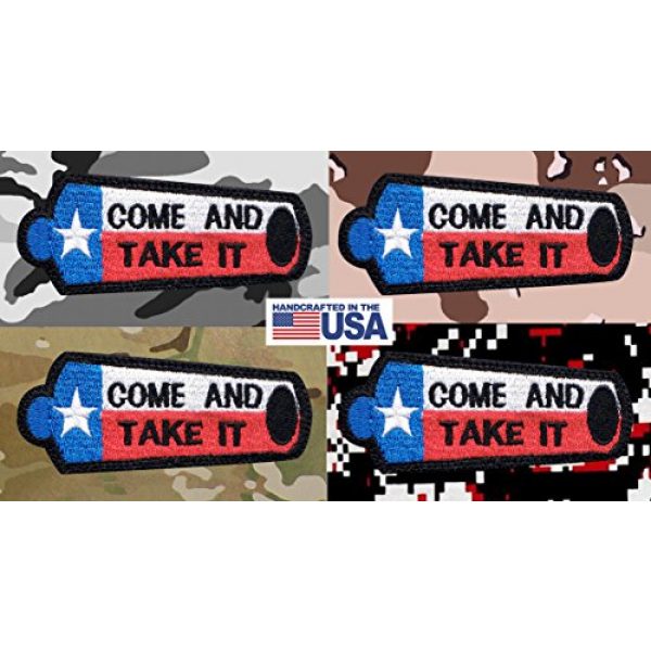 Tactical Patch Works Airsoft Morale Patch 4 Texas Come And Take It Canon Flag Patch