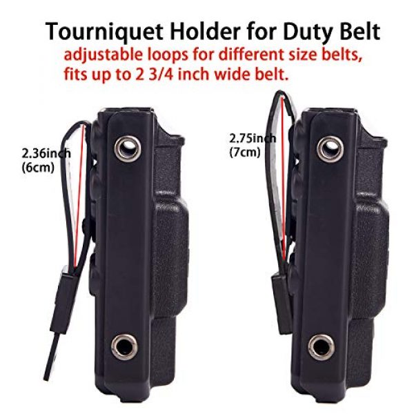Evanno Tactical Pouch 3 Evanno Tourniquet Holder, TQ Case for CAT Combat Application Tourniquets Gen 7 | Tourniquet Holster TQ Holder for Duty BeltFits Molle Equipment, Police Gear (Tourniquet Not Included)
