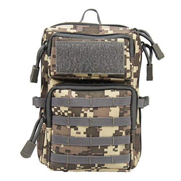 BREEZEY Tactical Pouch 2 BREEZEY EDC Bag Phone Holder Pouch Camping Hiking MOLLE System Backpack Utility Waist Bag