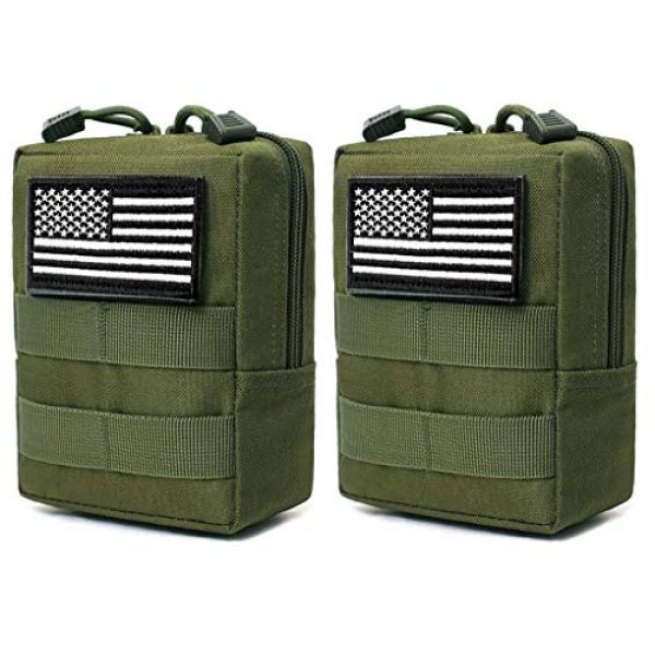 GZWEDO Tactical Pouch 1 GZWEDO Tactical Molle Pouches,Military Compact Water-Resistant EDC Pouch for Hiking Travel Backpack Camping