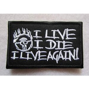 Embroidered Patch Airsoft Morale Patch 1 Mad Max Fury I Live I Die I Live Again 3D Tactical Patch Military Embroidered Morale Tags Badge Embroidered Patch DIY Applique Shoulder Patch Embroidery Gift Patch