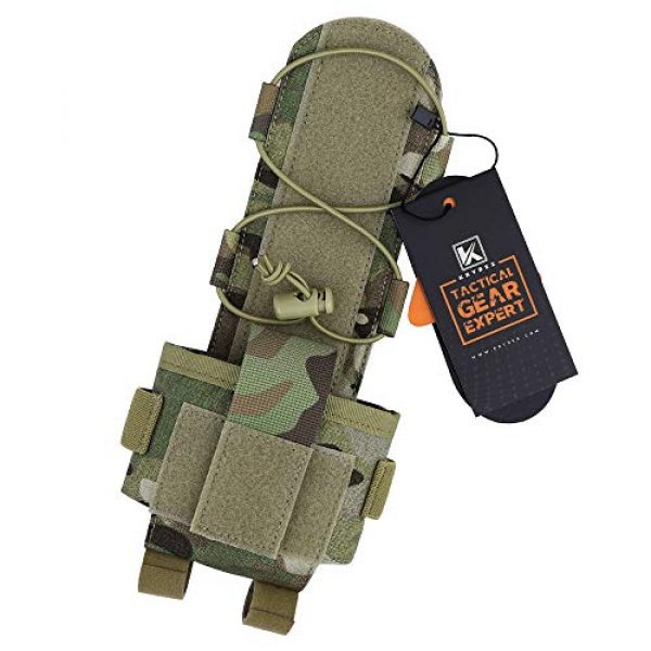 KRYDEX Tactical Pouch 2 KRYDEX MK3 Combat Helmet Counterweight/Storage AN/PVS-31 Battery Box Balance Weight Bag with Hook and Loop