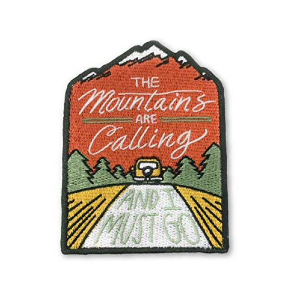 O'Houlihans Airsoft Morale Patch 1 O'Houlihans - The Mountains are Calling and I Must Go Iron on Patch - Perfect Morale Patch for Hiking, Adventures, Nature, Travel, and More - Premium Quality Embroidered Patch