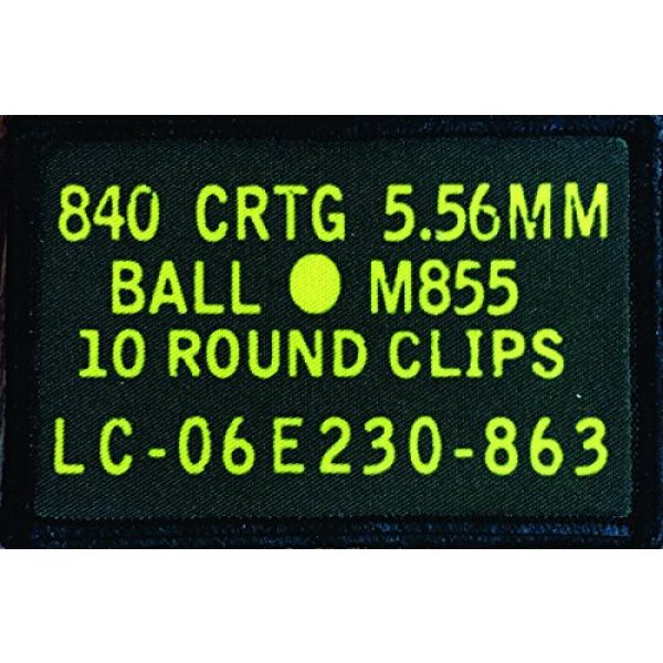 RedheadedTshirts Airsoft Morale Patch 1 556 Ammo Can Morale Patch. Perfect for your Tactical Military Army Gear, Backpack, Operator Baseball Cap, Plate Carrier or Vest. 2x3" Hook Patch. Made in the USA
