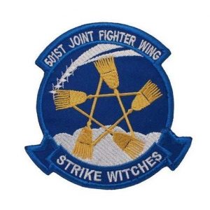 Tactical Embroidery Patch Airsoft Morale Patch 1 501st Joint Fighter Wing Strike Witches Embroidery Patch Military Tactical Morale Patch Badges Emblem Applique Hook Patches for Clothes Backpack Accessories