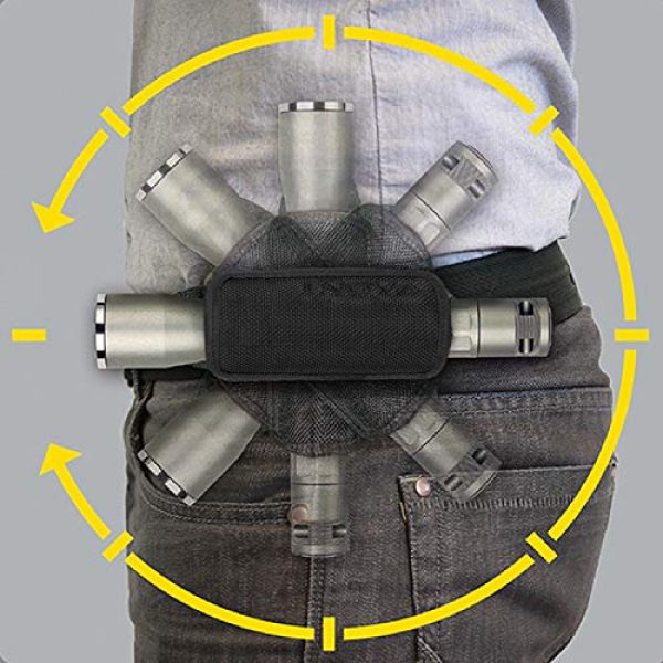 Nite Ize Tactical Pouch 6 Nite Ize Lite Holster Stretch, Expandable, Secure Flashlight Holder With Belt Clip, Universal Sizing,N00874-BRK,Black