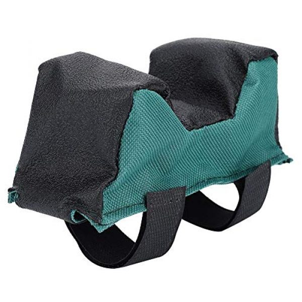 Vikye Shooting Rest 4 Vikye Shooting Bench Steady Sandbag, Unfilled Green Lightweight Shooters Rest Bag, Non-marring Non-Slip Shooters Gun Rest Sand Bags for Hunting Shooting Lovers