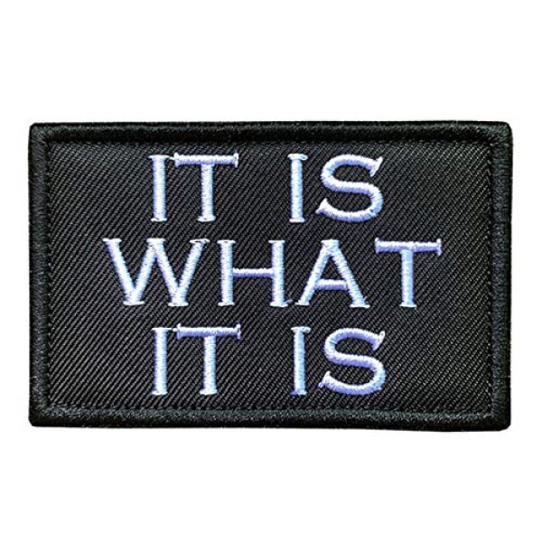 Antrix Airsoft Morale Patch 1 Antrix Funny It is What It is Tactical Military Embroidered Uniform Emblem Applique Patch Hook and Loop Morale Patch for Backpacks Caps Hats Vests Bags