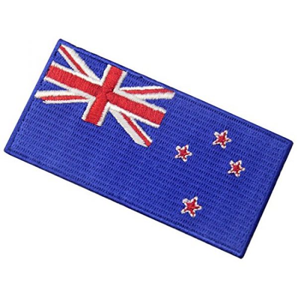 EmbTao Airsoft Morale Patch 4 New Zealand Flag Embroidered Kiwi Emblem Iron On Sew On National Patch